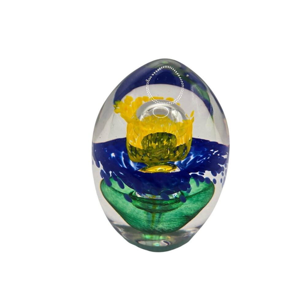 Vintage Hand Blown Paperweight Mid Century Modern Art Glass Excellent Condition - Picture 5 of 7